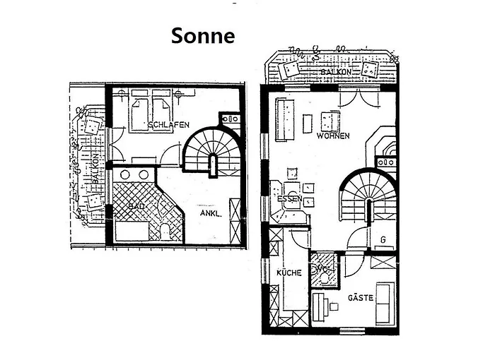 Haus Alpina 3-raum-maisonette-wohnung Sonne *
